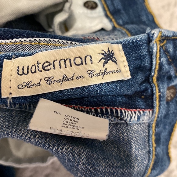 agave denim waterman relaxed straight jeans size 36 100% cotton made in USA EUC - Picture 4 of 9